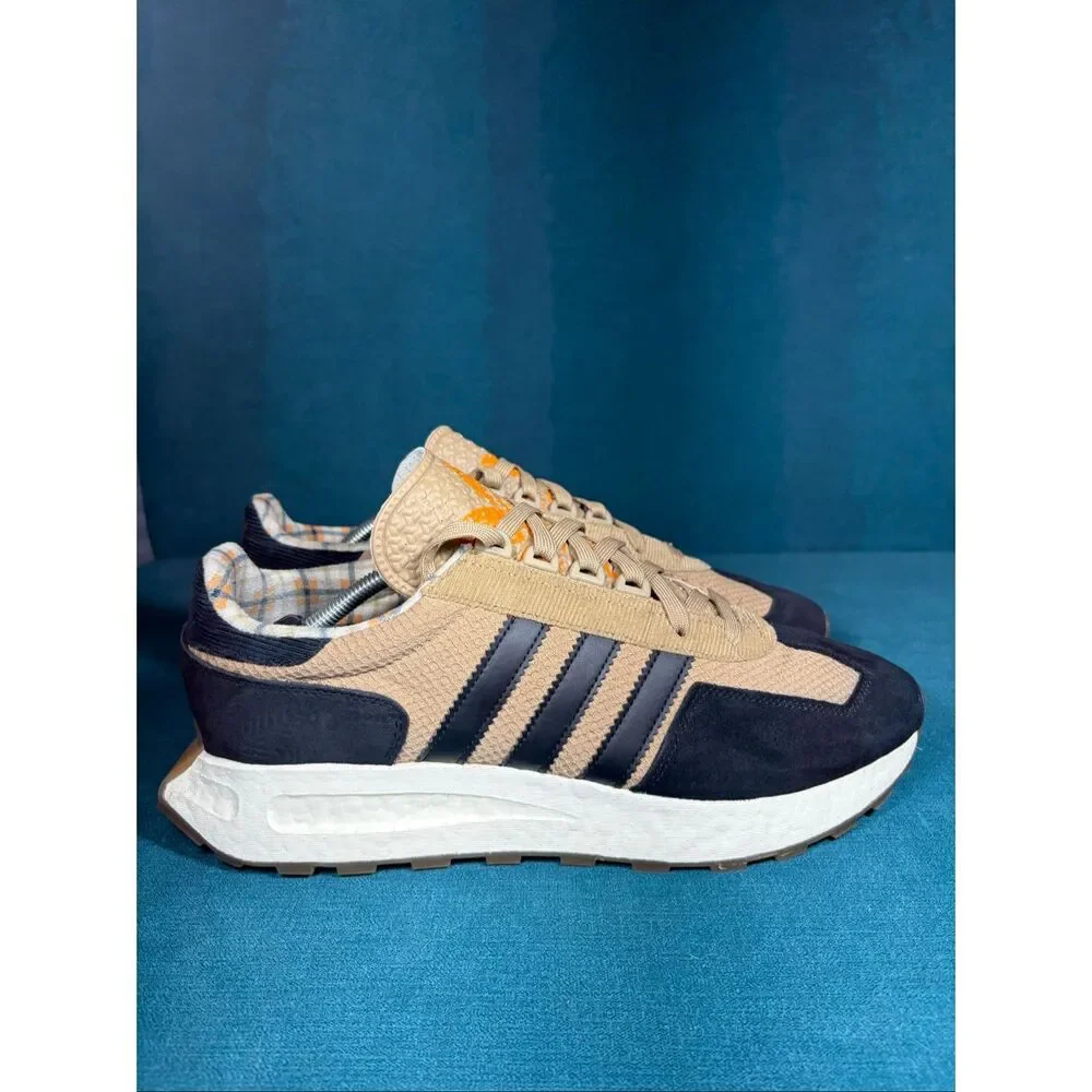 Adidas Retropy E5 Beige Navy Orange Men’s Size 13 Boost Lifestyle Sneakers GX657